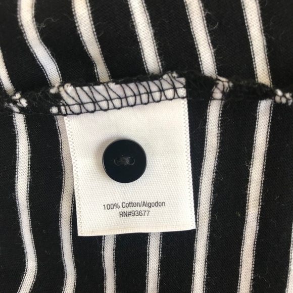*4/$20* 2A.N.A.- Black/White Stripe Tee. - Picture 4 of 6